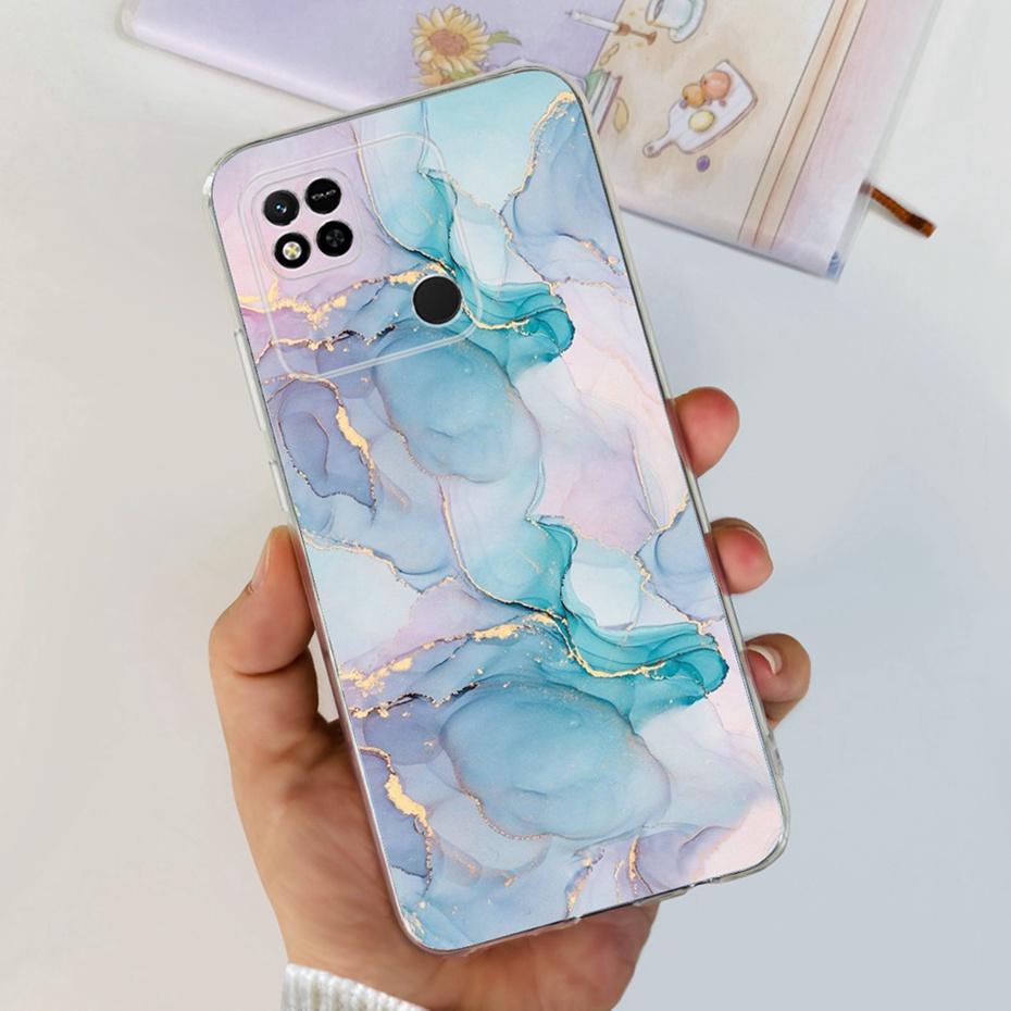 Case For Xiaomi Redmi 10A Cute Flower Cat Painted Phone Bumper For Redmi 10A 4G Redmi10A Soft Silicone TPU Back Cover