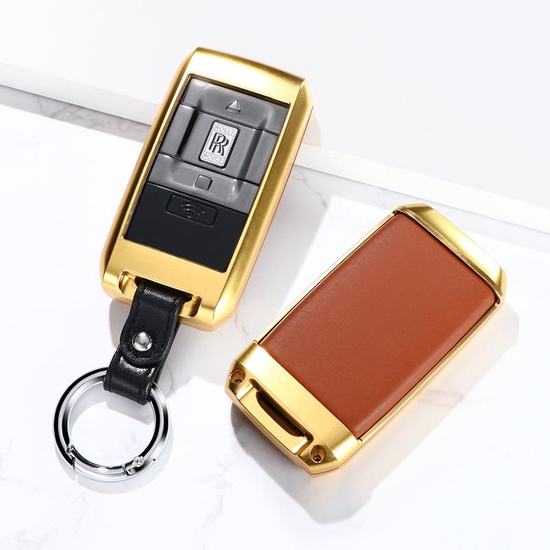 

Rolls-Royce Cullinan Key Case: Premium Phantom Ghost Aluminum Alloy Key Shell золотой