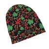 ZLIENSZUS Botanical Knit Hat - Slouchy Beanie with Pattern, Soft Warm Suitable for Everyday City Wear, Weekend Errands, Casual Outfits - Style for Dai