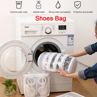 Washing Shoes Bag For Washing Machine Mesh Laundry Bag Anti-deformation Protective Clothes Organizer Travel Shoes Storage Pouch