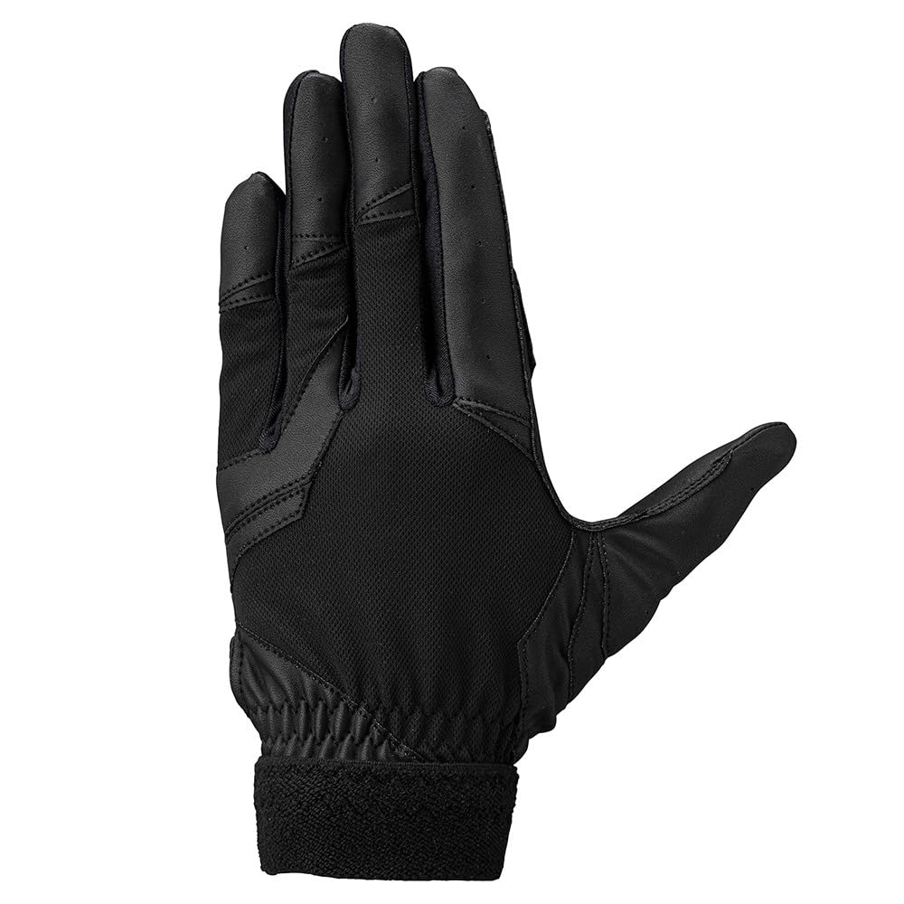 Mizuno Defensive Left High School Baseball Rules Size Black X Black Baseball/Softball Gloves, Hand, Compliant, S, 1EJED320,