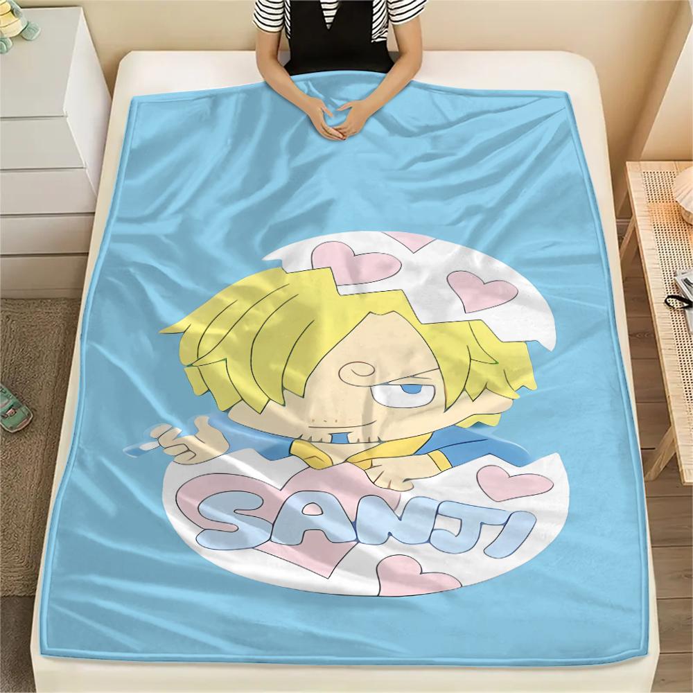 Coperta in Flanella con Stampa Personaggio One Piece, Alta qualità Confortevole per Tutte le Stagioni, Arredamento per la Casa, Calore e Comfort, Perfetta per Regali di Natale