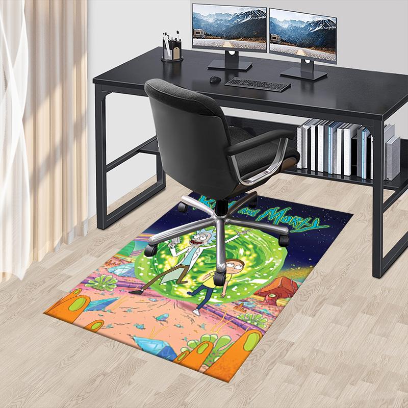 Rick Morty Adventure Carpet For Playroom Bedroom Living Room Sofa Home Decorkids Game Area Rug Nonslip Floor Mat