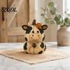 Rustic Pumpkin Statue Friends Farmhouse Felt Animal Ornaments, Cute Cow/Pumpkin/Rooster Figurines, Decorative Handmade Animals Thanksgiving Home Decor