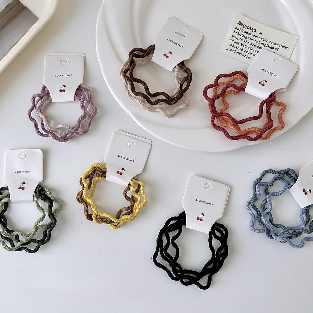 Confezione da 4. Colore Caramella Anello Base per Capelli Elastico per Capelli con Onde che Cambiano Colore Elastico per Capelli da Donna Accessorio per Capelli