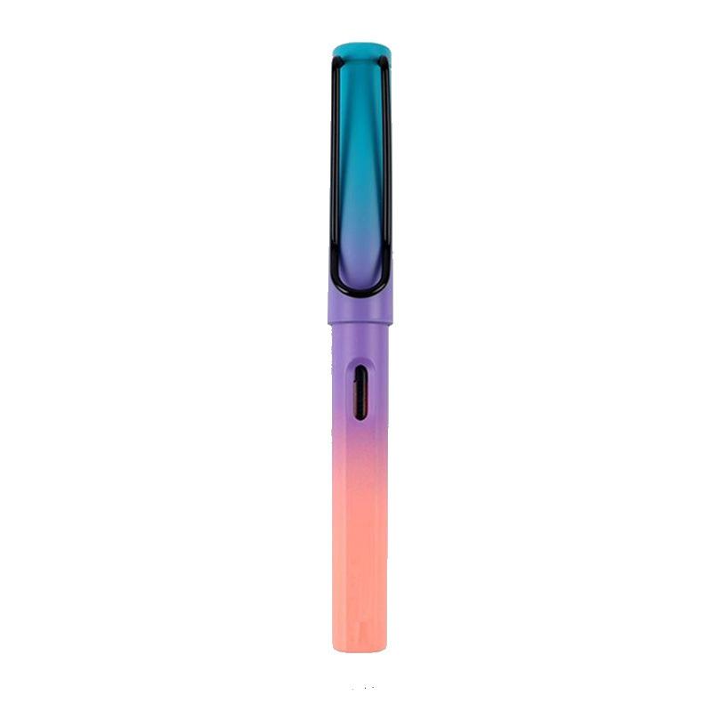Gemischte Farben Business Büro Füllfederhalter, luxuriöse Qualität, für Studenten, Schule, Schreibwaren, Tintenspitzen für Füllfederhalter 0.5mm rosa/violett