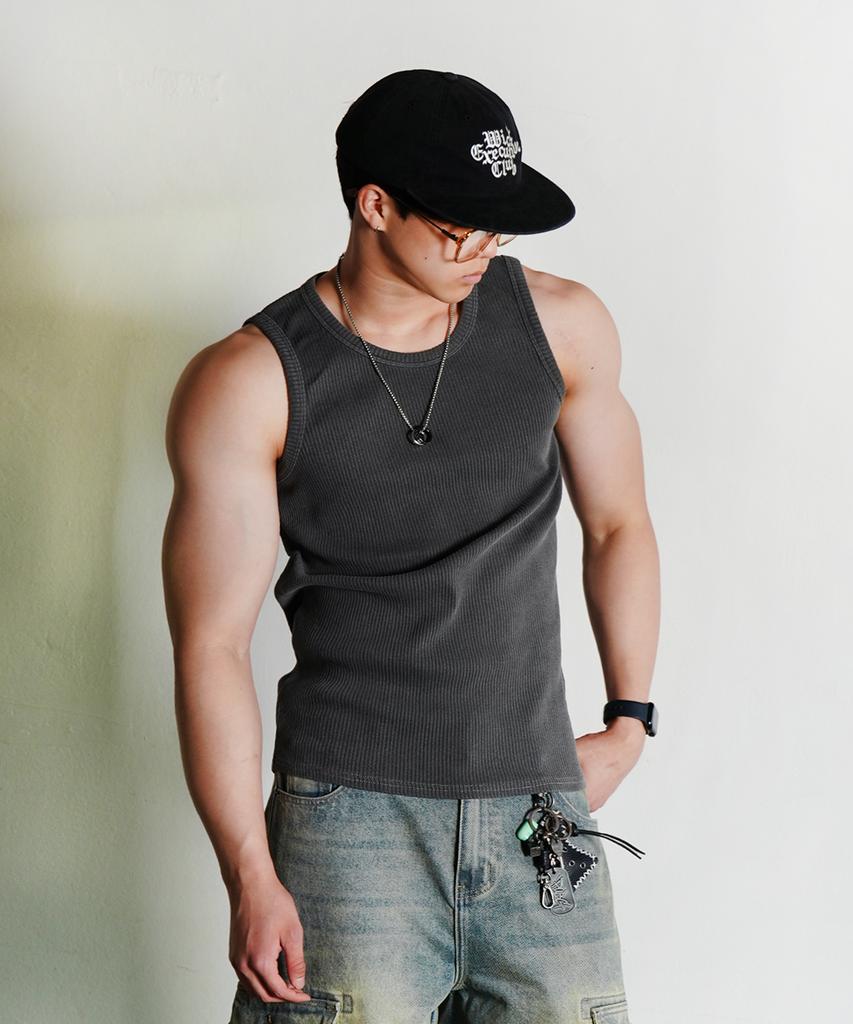 Deomail [2Pack] Heavy Cotton Ribbed Sleeveless_5 Colors