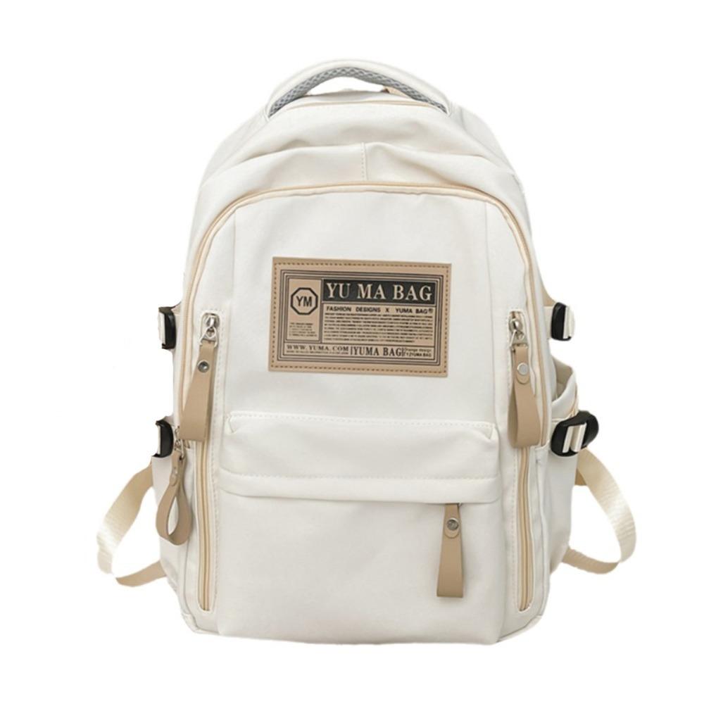 

Multi Pocket Nylon School Bag Zipper Teenage Daypack Fashion Students Backpack Gifts