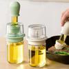 2 in 1 Measuring Oil Bottle Heat Resistant Barbecue Spray Bottle Kitchen Oil Bottle  Kitchen