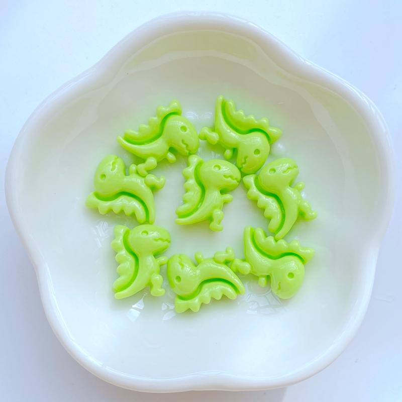 

30Pcs New Cute Mini 12*15mm Little Dinosaur Flat Back Resin Nail Enhancement Jewelry Craft Decoration Accessorie