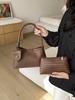 Women's Retro Woven Texture Underarm Tote Bag
