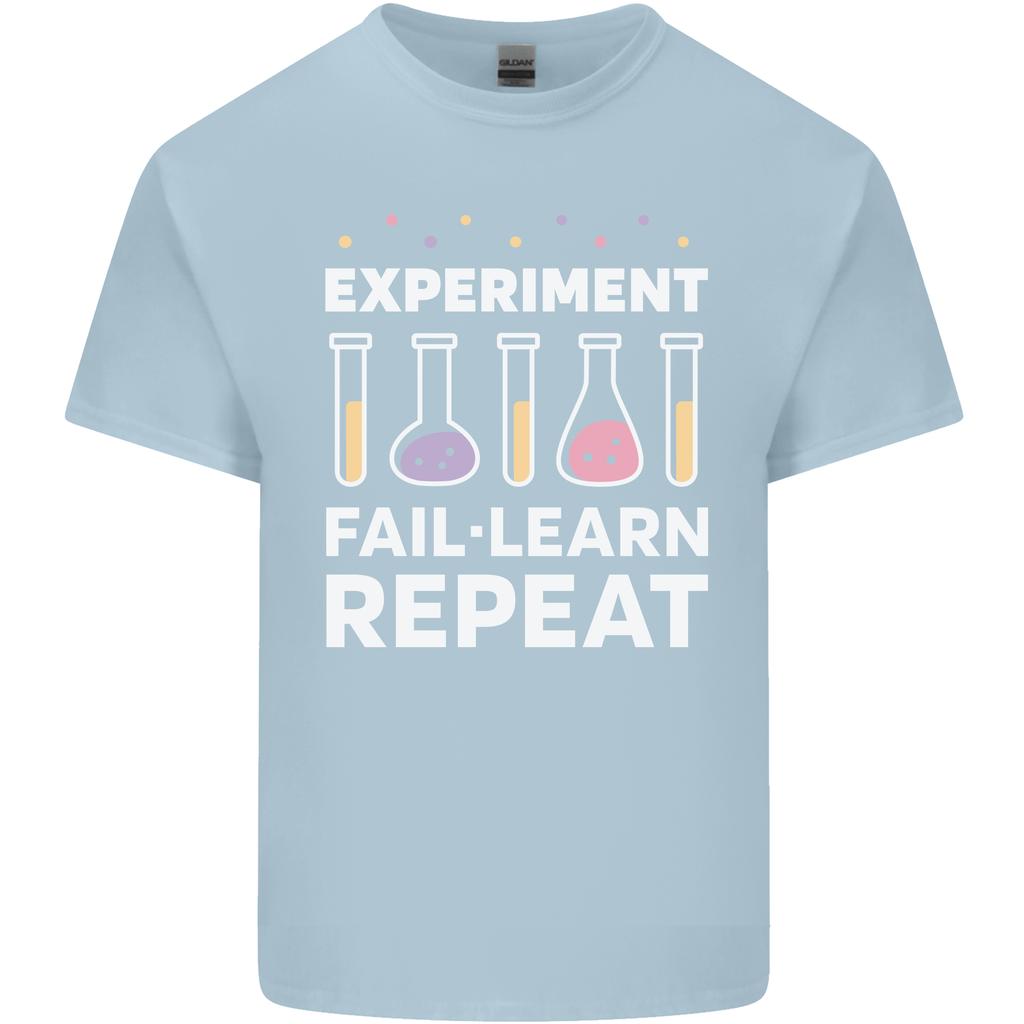 Science ExperiUnisext Fail Repeat Chemistry Geek Unisexs Light Cotton TShirt