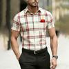 Men's New Short-sleeved Linen Christmas Bell Gift Box 3D Printed Shirt Hawaiian Casual Shirt Outdoor Party Clothes Men for You