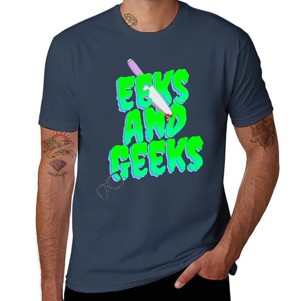Eeks And Geeks Tshirt Plus Size Basic Cotton Tshirt