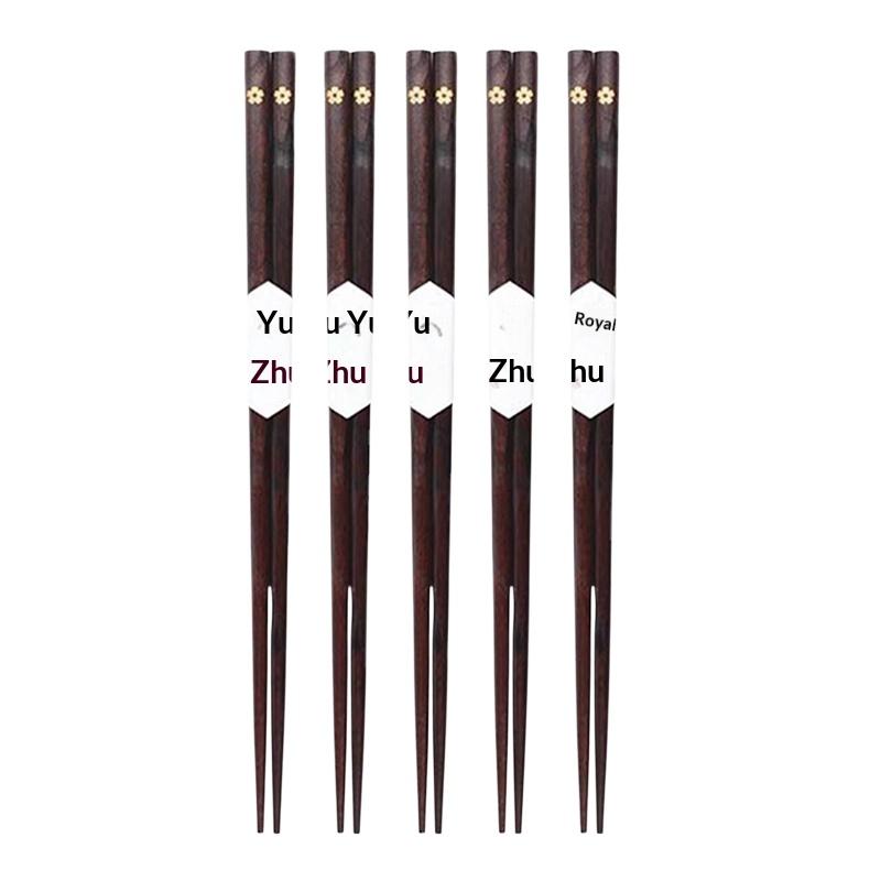 

VP 5Pairs new Sushi Chopsticks Natural Wooden Eco-Friendly Reusable Wood Korean Chinese Food Chop Sticks