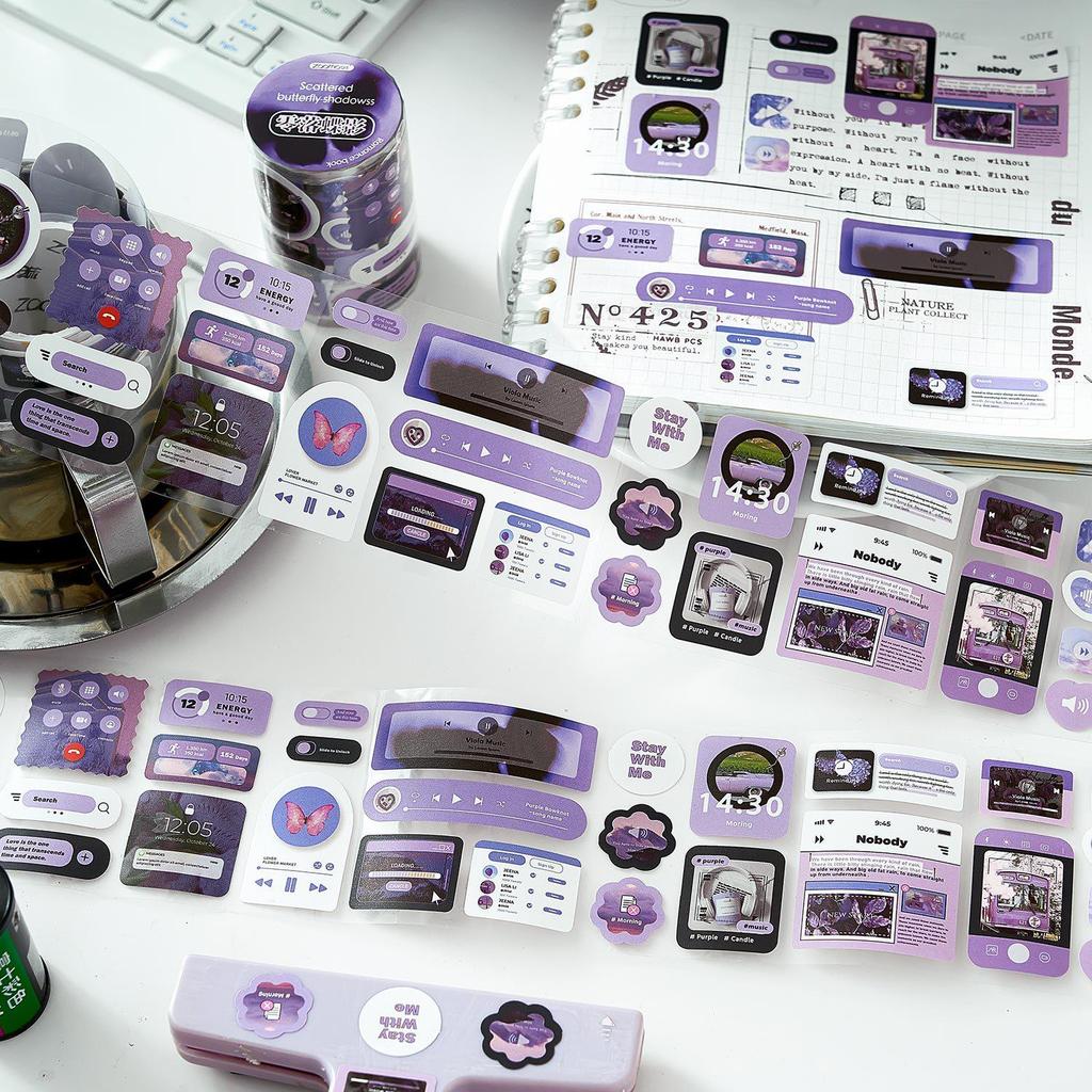 Early Morning Foam Tape Memory Fragment Decorative Stickers Set