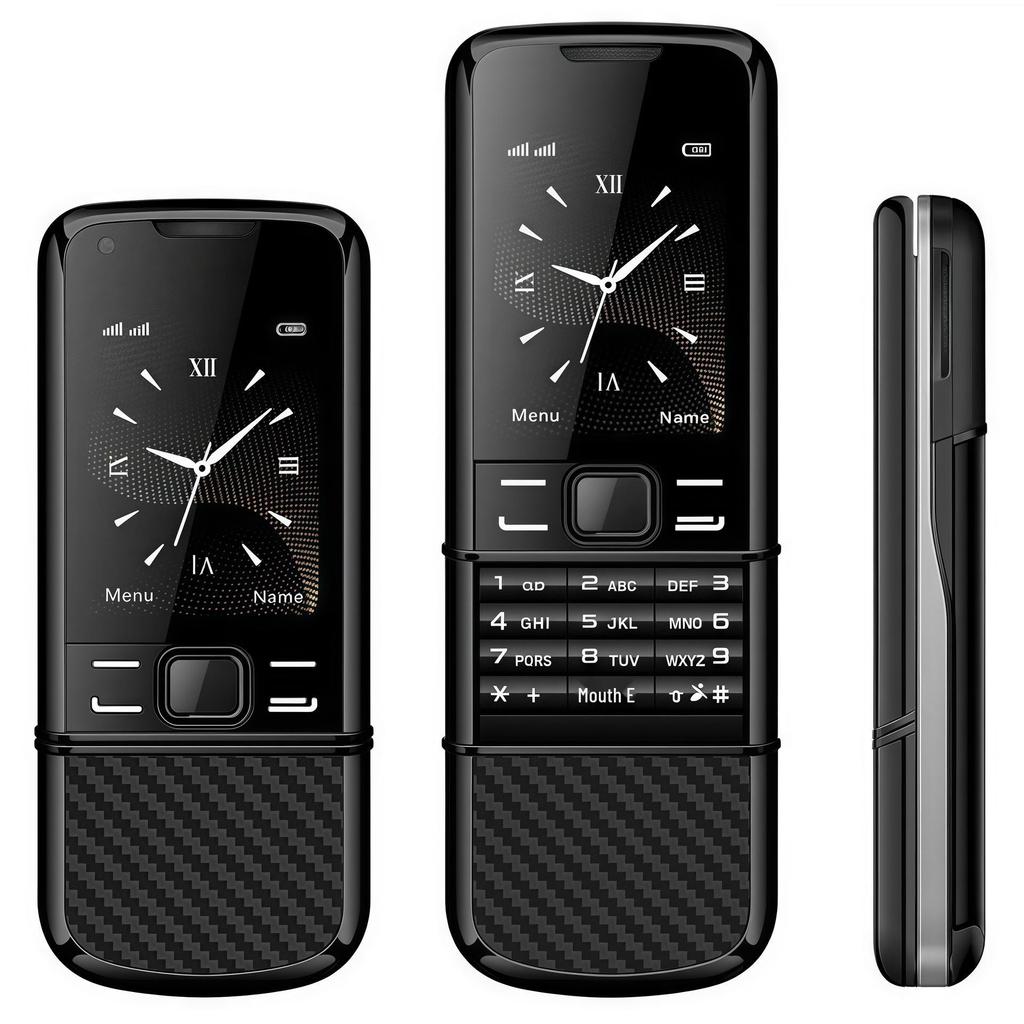 8800A 2G Slide Phone: Simple Keypad for Seniors and Students, Ideal As a Functional Backup.