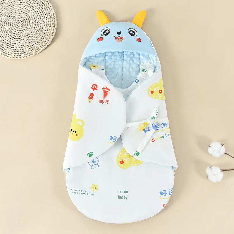 Kuschelige Baumwoll-Babyeinschlagdecke & Schlafsack