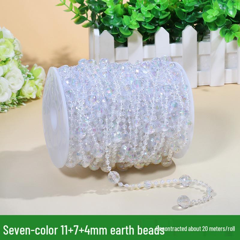 Kristallperlen Türvorhang & Hochzeitsgang Dekoration mit Acrylschnur