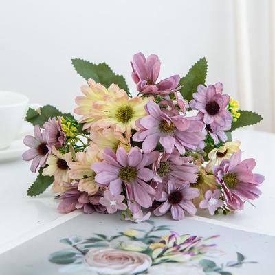 1/3 Stück Seide Kunstblume Gänseblümchen Weihnachten Hochzeit Brautstrauß Heim Vase Außen Garten Bonsai Festival DIY Geschenk Dekoration