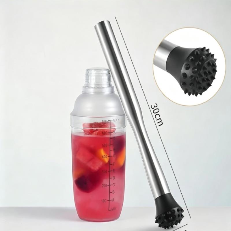 Edelstahl Cocktail Muddler Shaker Mit Zerquetschhammer DIY Getränke Obst Muddler Zerstoßenes Eis Barwerkzeug