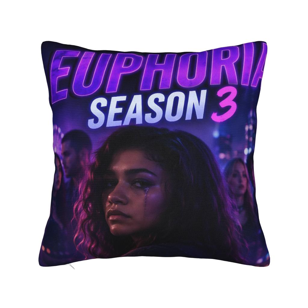 Euphorias Season 3 Pillow Cover Merchandise Soft Cushion Cover Decor Pillow Case Cover Home Multi Size