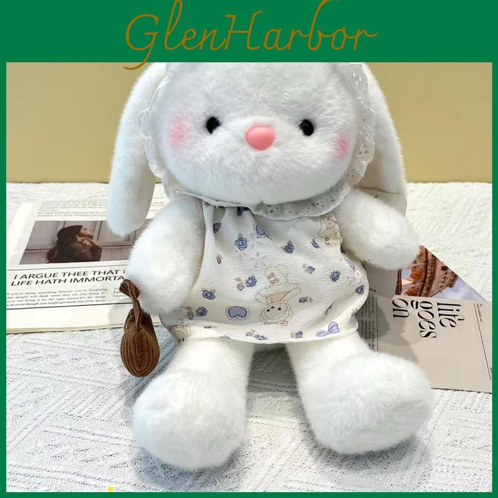 Plush Bunny Doll With Dress Cute Stuffed Animal Gift For Kids And Adults