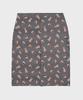 A Reve Kitten Check Midi Skirt (Black)