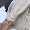 New solid color casual lazy wind loose long-sleeved knitted cardigan buckle-free temperament sweater jacket women