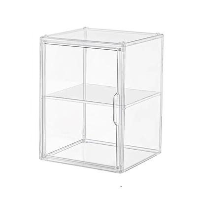 Clear Plastic Display for and Includes Magnetic and Easy 27cm Wide X 22cm Deep X 36cm Case, Stackable, Figures, Books, Toys, Figures, Shoes, Bags,