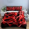 Red Lightning Themed Decor Set Multiple Sizes Kid'S And Adults' Bedroom Exquisite 3Pc Bedding Set, Gift