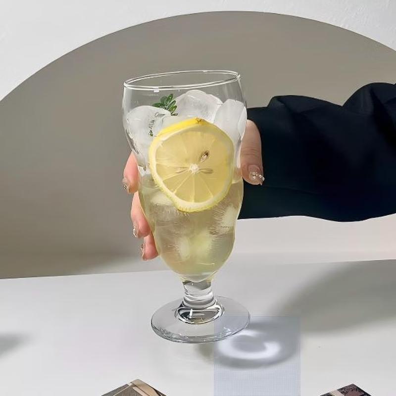 Shangqi Irregular Wavy Stemmed Glass Set of 3