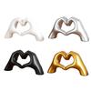Valentine's Day Love Gesture Figurine Love Heart Hand Shape Statue Sculpture Wedding Anniversary Desktop Decoration Ornament