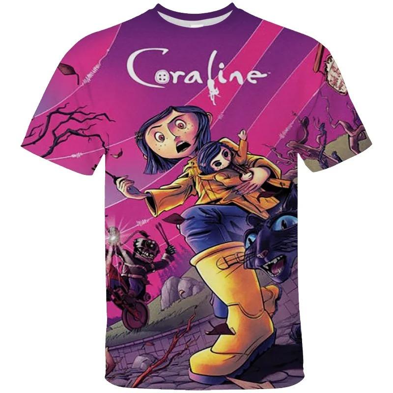 Coraline Spooky Vintage Graphic T-Shirt Unisex Short Sleeve