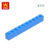 Non-Toxic 25Pcs/Lot 6111 Thick 1X10 Basic Building Blocks Classic Construction Accessories Compatible With Brick Children Gift Box