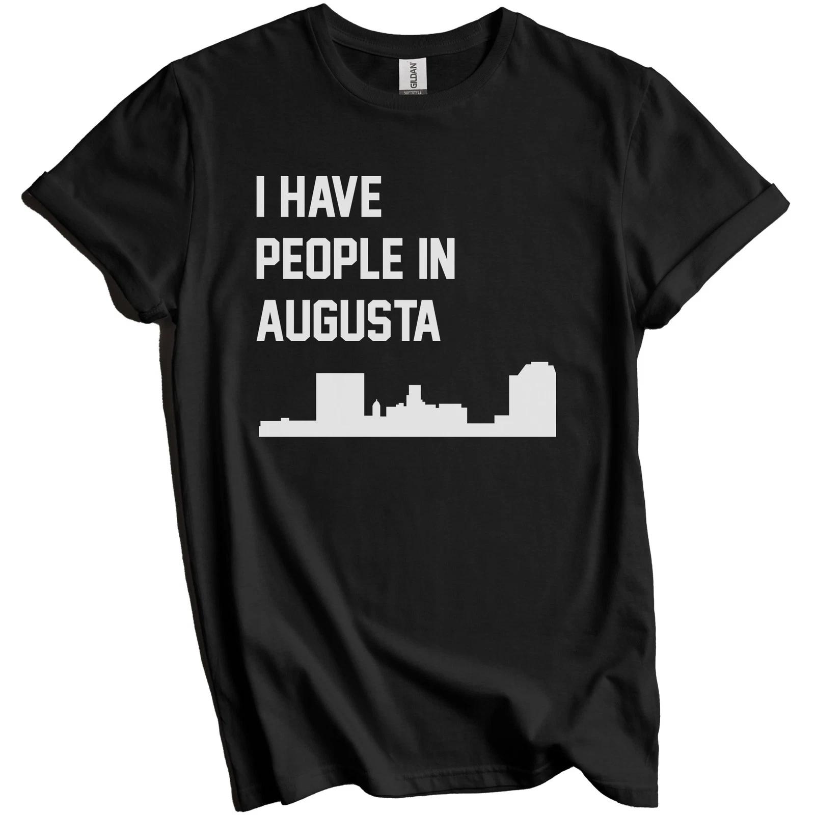 I Have People In Augusta Georgia Skyline T-Shirt XL