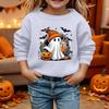Kid's Halloween Print Hoodie Relaxed Fit Long Sleeve Pullover for Boys and Girls