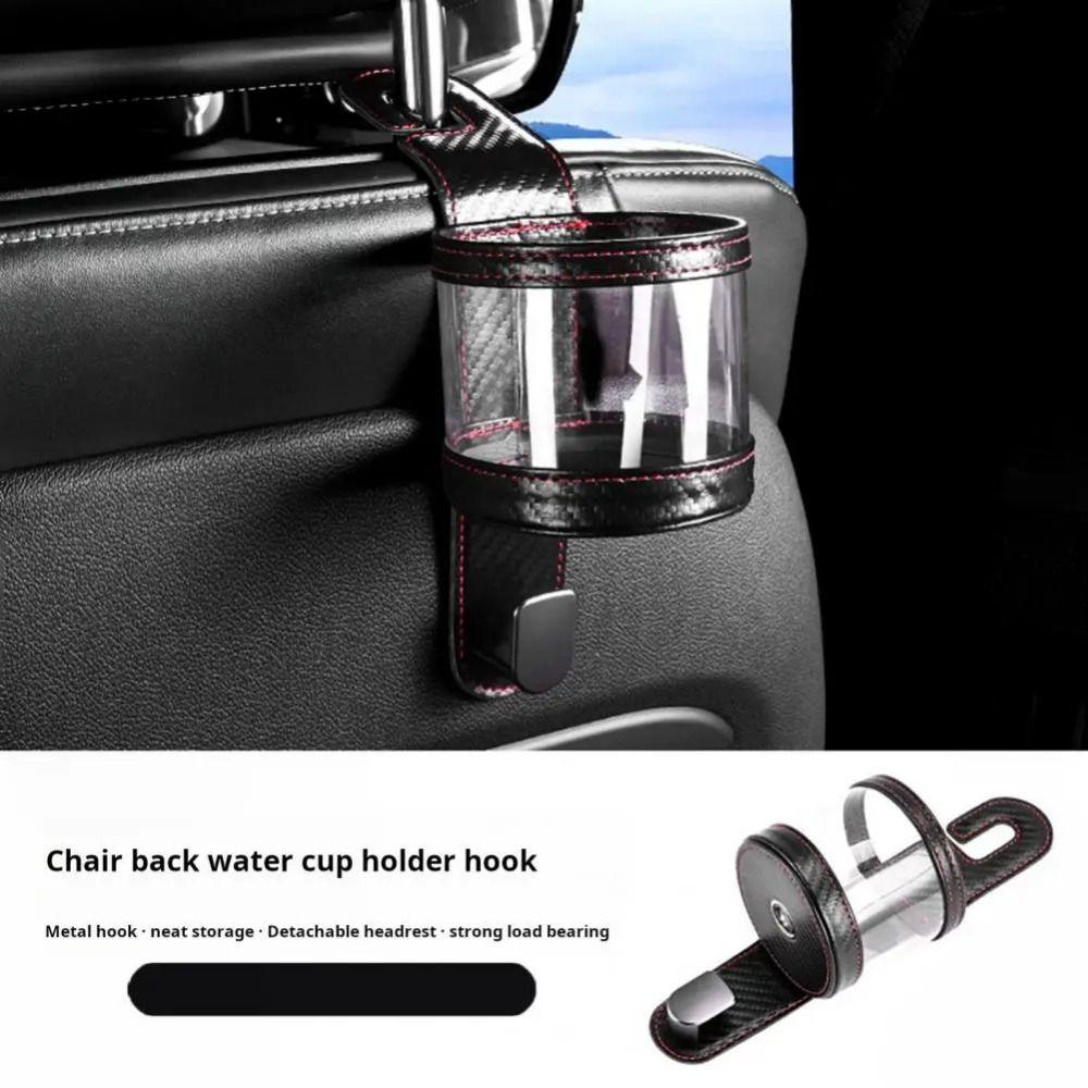 Transparent Car Back Seat Cup Holder Wear-resistant Hanging Water Cup Fixing Bracket  Travel