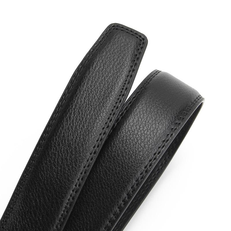 Men's Real Cowhide Belt Automatic Buckle Business and Casual Second Layer Cowhide Men's Waist Belt