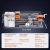 Metal Lathe Machine, 7'' x 13.78'', Precision Benchtop Power Metal Lathe, 0-2200 RPM Continuously Variable Speed, 500W Brush Motor Metal Gears, with