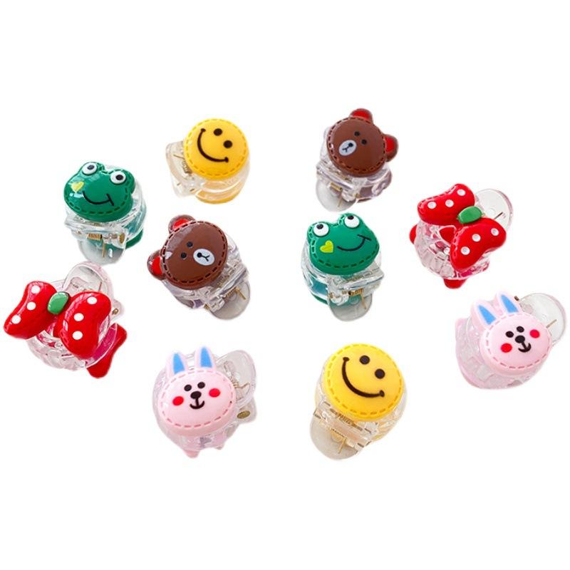 Mini Cute Bangs Hair Clip Children's Headdress Animal Fruit Shape Baby Hair Accessories Shark Clip Set