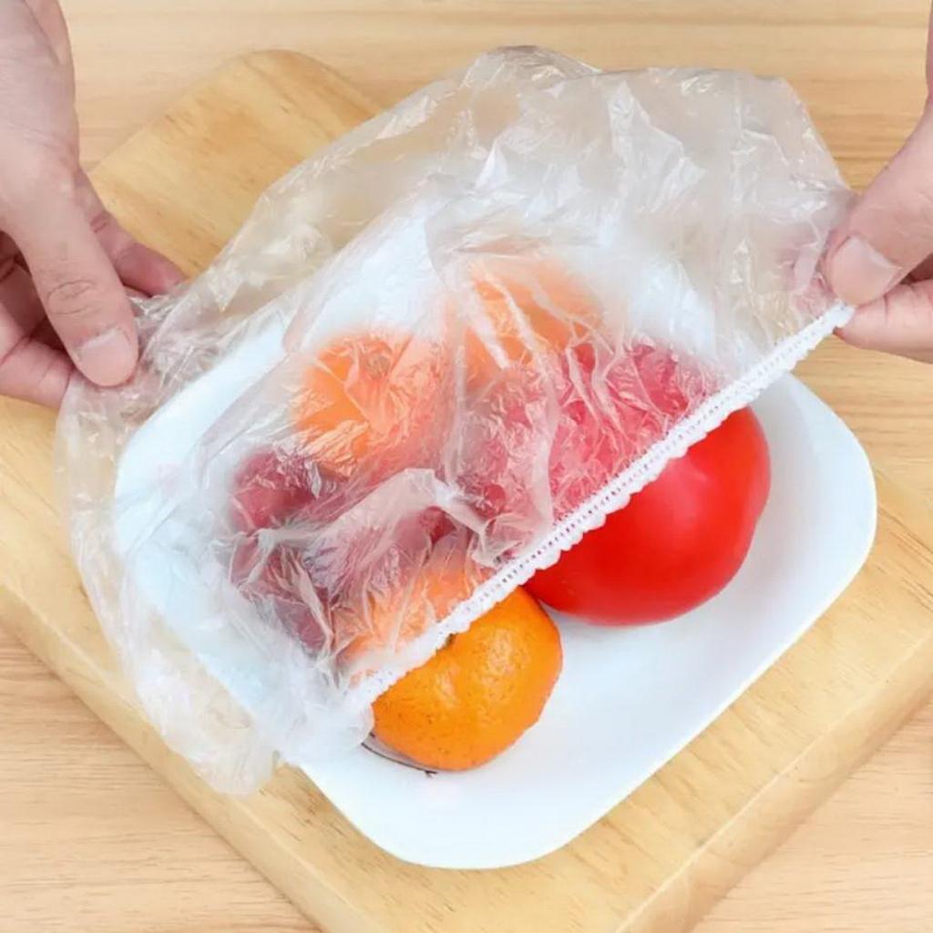 Food Grade Transparent Plastic Wrap Cover Disposable Fresh-Keeping Bowl Cover Household Special Cover for Food Storage