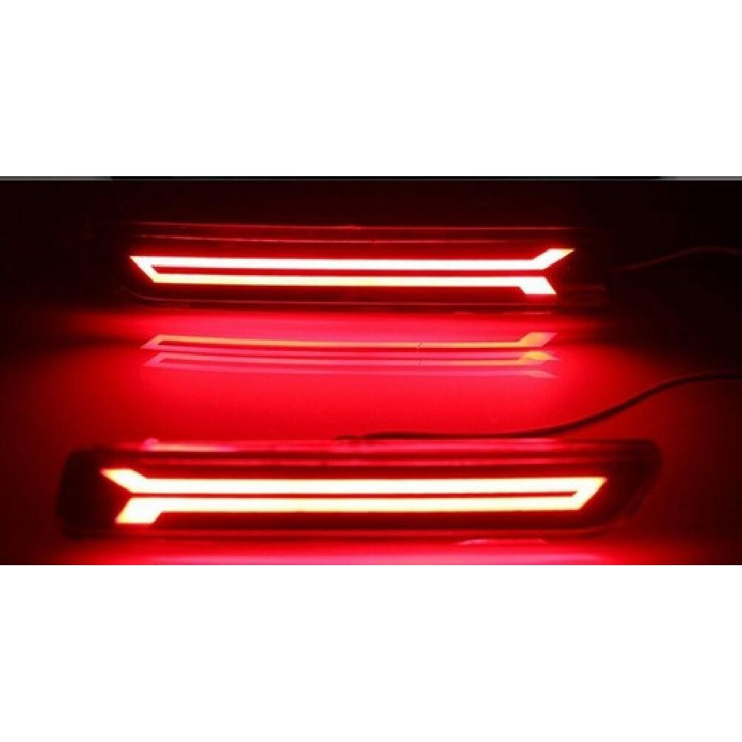 For Suzuki SX4 2007-2017 LED Rear Bumper Reflector Brake Tail Light Fog Lamp