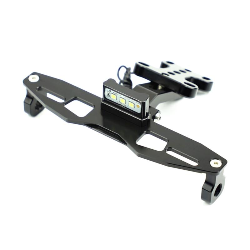 Verstellbarer Motorrad Kennzeichenhalter mit Licht Passend für TFX150 MslaL150 Motorrad Zubehör