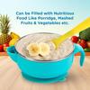 Mee Mee Baby Steel Feeding Bowl with Sunction Base | BPA Free | Food Remains Warm | Multi-Functional Snack/Fruit | Easy Grip Handle (Blue)