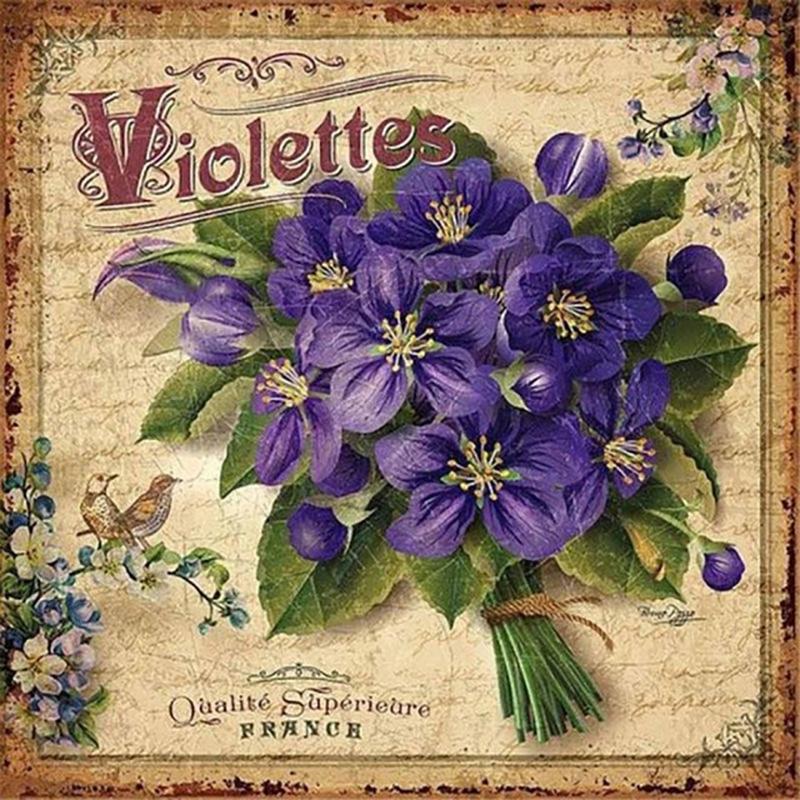 5D-Diamant-Malerei zum Selbermachen;TRAUTES HEIM, GLÜCK ALLEIN"; Volle quadratische Bohrer-Diamant-Stickerei, Textbild, Strass-Mosaik, Heimdekoration