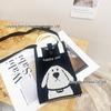 Cute Cartoon Dopamine Knit Crossbody Phone and Coin Bag