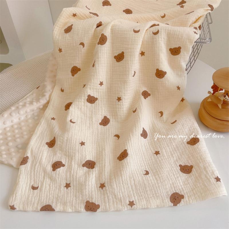 Baby Blanket for Soothing Relaxing Cotton Baby Comforter Calming Dotted Design Blanket for Newborns Cotton Swaddles Wrap