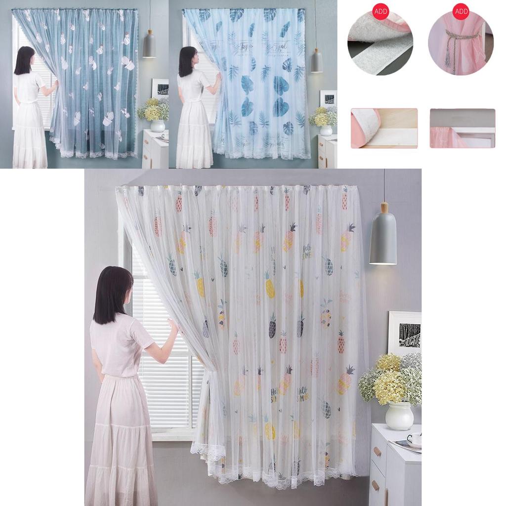 Elegant Blackout Curtain With Velcro Installation For Perfect Bedroom Shading And Decoration