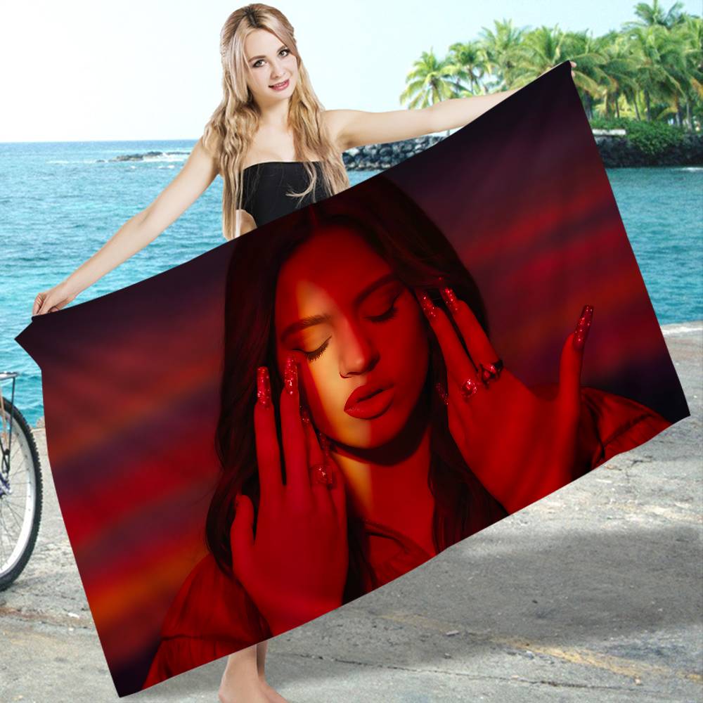 Singer R-Rosalia Bath Towel Microfiber Soft Water Absorbing Breathable For Girl Kids Decorative Cartoon Beach Towel